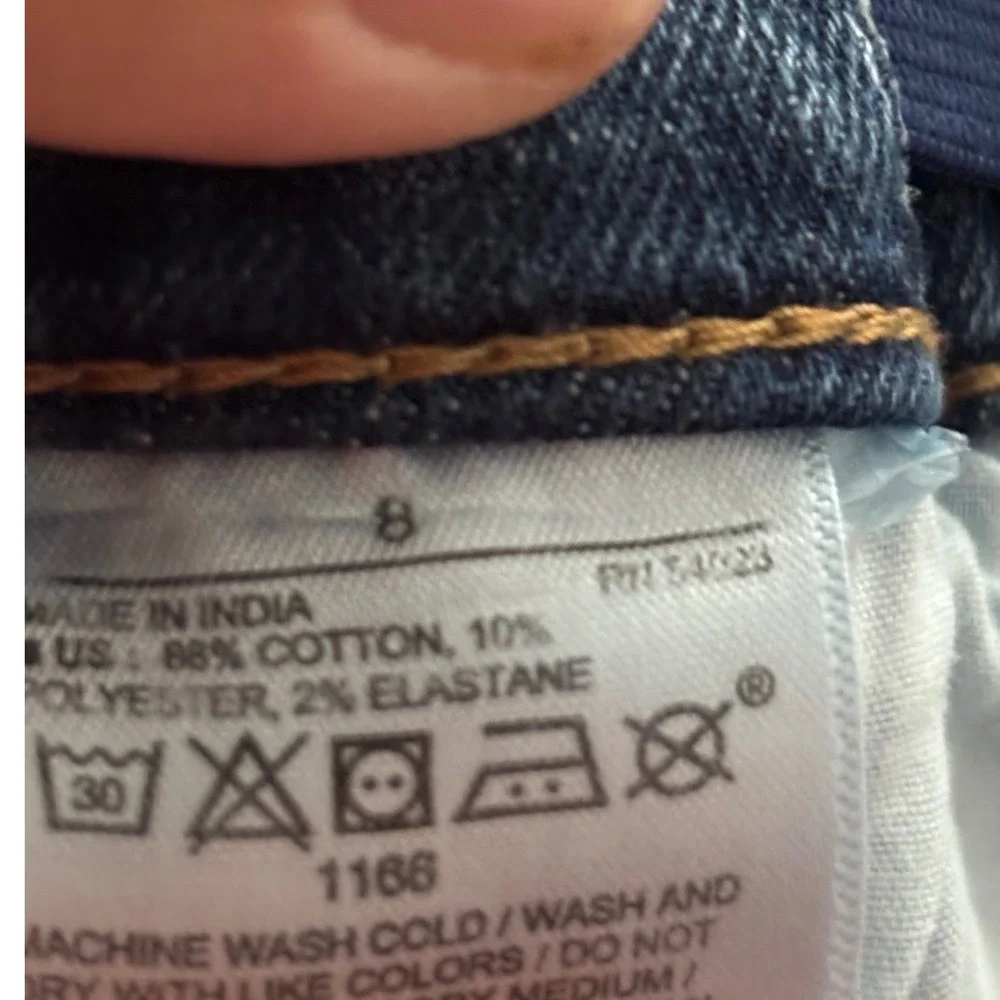 Old Navy Boys Karate Slim Jeans Blue Distressed Built-In Flex Max Size 8